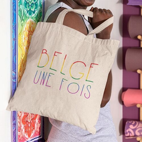 Tote bag Belge une Fois LGBT