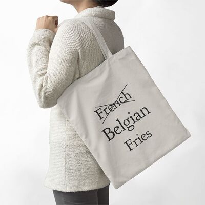 Belgische Pommes-Einkaufstasche