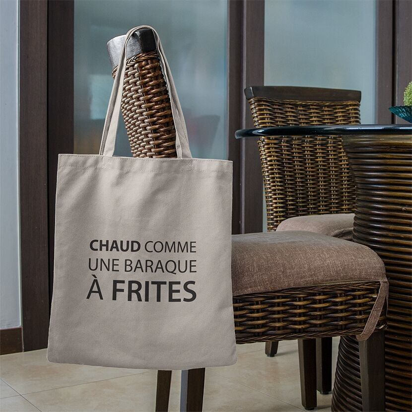 Tote bag Chaud comme une baraque à  frites