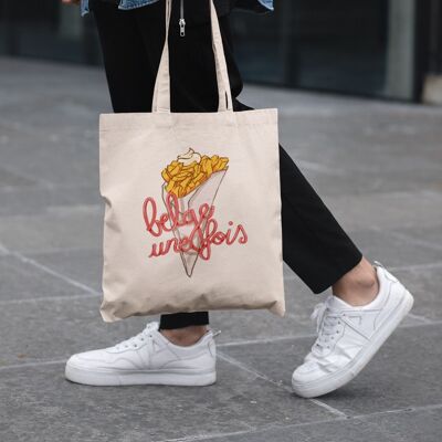 Tote bag cornet de frites