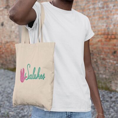 bolso tote salukes