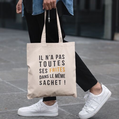 Tote bag frites sachet