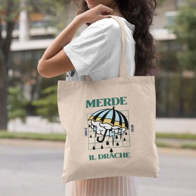 Tote bag Merde il drache