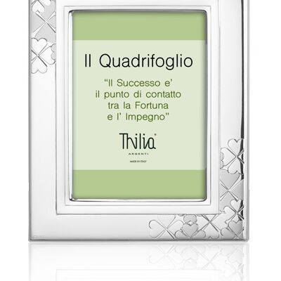 Photo Frame 13x18 cm Silver "Quadrifoglio" Line