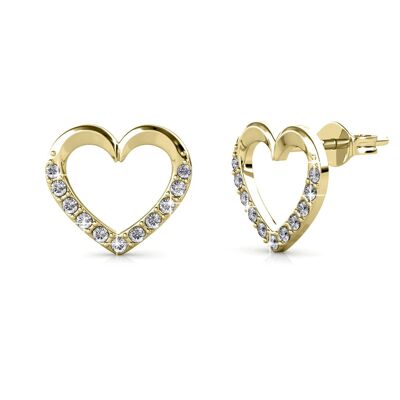 Lovett Earrings - Gold and Crystal