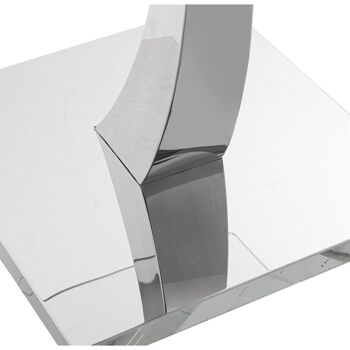 VERRE DE TABLE AUXILIAIRE/ACER0+91154+91155 (BASE: ACIER+DM) 60X60X55CM, VERRE TEMP.8MM ST84163 4