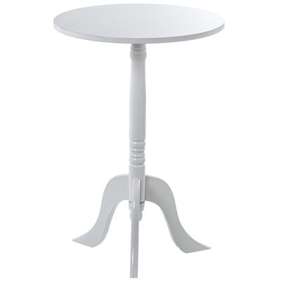WHITE WOOD AUXILIARY TABLE °30X54CM ST36317
