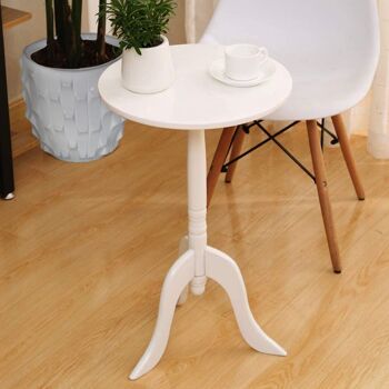 TABLE AUXILIAIRE BOIS BLANC °30X54CM ST36317 3