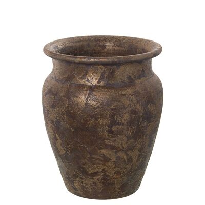 VASO DA FIORIERA IN CERAMICA 32CM ORO ANTICO °28X32CM ST60433