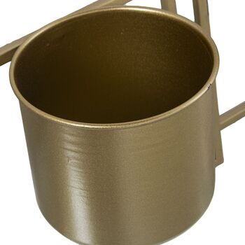 POT SUSPENDU MÉTAL DORÉ, POUR 4 POTS _100X13X48CM ST71893 3