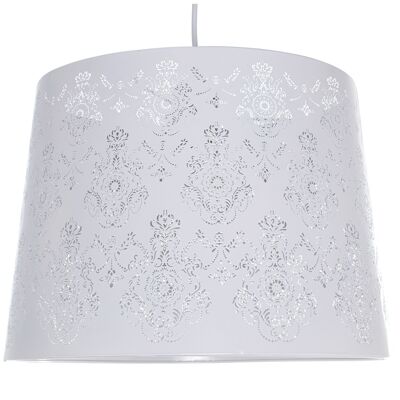 WHITE METAL CEILING LAMP, 1XE27, MAX.60W NOT INCLUDED °35X25CM, CABLE:85CM ST36089