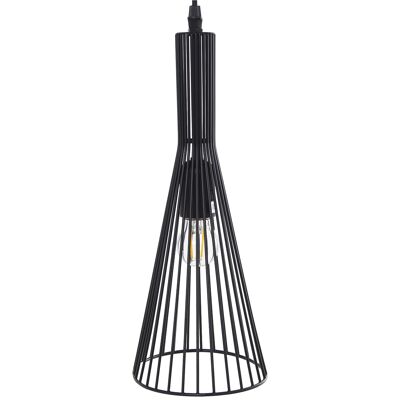 BLACK METAL CEILING LAMP 1XE27 MAX 60W NOT INCLUDED _14X16X37CM, BLACK CABLE 70CM ST36323