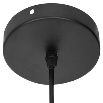 PLAFOND MÉTAL NOIR 1XE27 MAX 60W, NON INCLUS _°25X51CM, CÂBLE NOIR 60CM ST36326 4