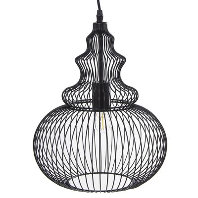 BLACK METAL CEILING LAMP 1XE27 MAX 60W, NOT INCLUDED _°30X27, BLACK CABLE 70CM ST36325