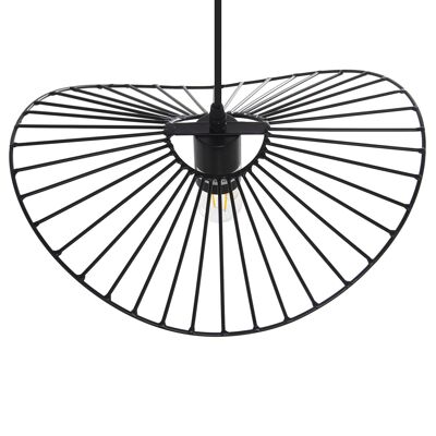 LAMPADA DA SOFFITTO IN METALLO NERO 1XE27 MAX 60W, NON INCLUSA _37X32X10CM, CAVO NERO 75CM ST36329