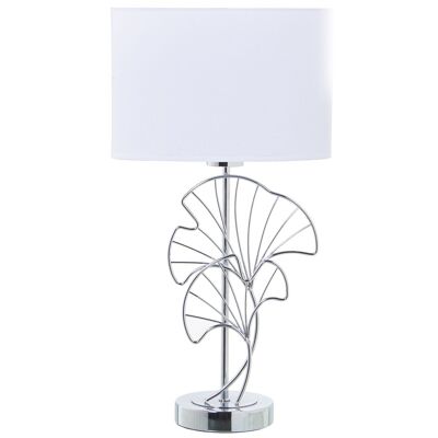 LAMPADA DA TAVOLO IN METALLO ARGENTO, 1XE27, MAX.40W NON INCLUSO 26X14X48CM ST39860