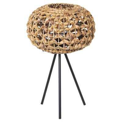 METAL/SEA GRASS TABLE LAMP, 1XE27 MAX.60W NOT INCL _31X31X50CM ST76157