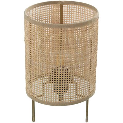 WICKER/METAL TABLE LAMP1XE27 MAX40W NOT INCLUDED _°16X26CM ST39381