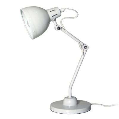 WHITE METAL TABLE LAMP, 1XE14, MAX.25W NOT INCLUDED 20X13X36.5CM ST44282