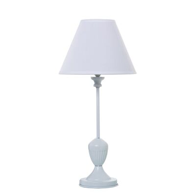 LAMPADA DA TAVOLO IN METALLO BIANCO+92261, 1XE14,MAX.40W NON INCLUSO °23X49CM, BASE: °11,5X35CM ST36068