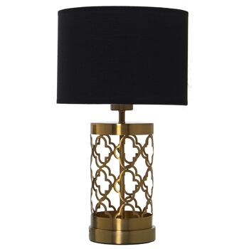 LAMPE DE TABLE EN MÉTAL BRONZE, 1XE27, MAX.40W NON INCLUS °25X44CM, SOCLE:°13X30CM ST39891 1