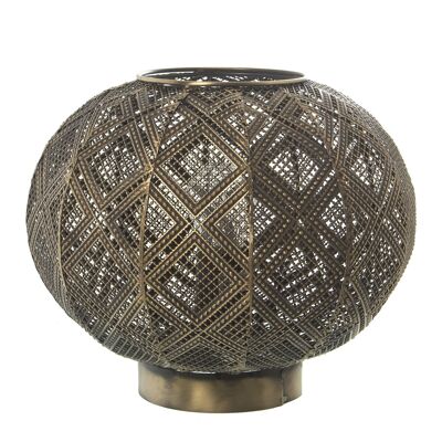 BRASS COLORED METAL TABLE LAMP, 1XE27, MAX.40W (NOT INCL °29X24.5CM, BASE:°12.5CM ST61128