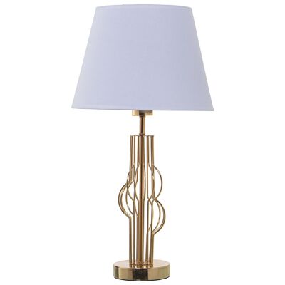 GOLDEN METAL TABLE LAMP+92205, 1XE27,MAX.40W NOT INCL °30X57CM, BASE:°12X38CM ST39893