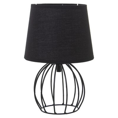 BLACK METAL TABLE LAMP+92294, 1XE14 MAX 40W NOT INCLUDED _°18X27CM, BASE: °13X13CM ST36321