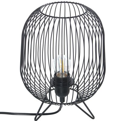 BLACK METAL TABLE LAMP1XE27 MAX40W NOT INCLUDED _°21X27CM ST39377