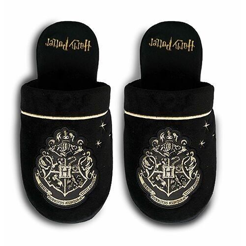 Harry Potter Gold Hogwarts Kids Slippers – size 12-13