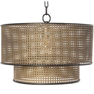 GOLDEN GRID METAL CEILING LAMP, 1XE27, MAX.60W °50X30CM, CABLE:95CM ST61319