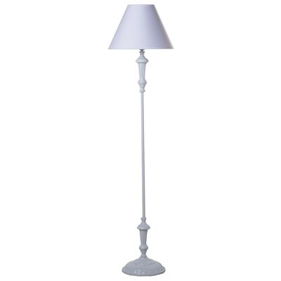 WHITE METAL FLOOR LAMP+92270, 1XE27, MAX.60W NOT INCLUDED °38X155CM, BASE:°26X133CM ST36086