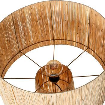 LAMPADAIRE EN ROTIN NATUREL, 1XE27 MAX.40W, CÂBLE: 250CM _°60X160CM SOCLE:°30X125CM ST34792 2