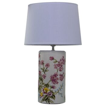 LAMPE DE TABLE EN CÉRAMIQUE FLORES+92227,1XE27,MAX.40W NON IN °28X47CM, BASE:°13,5X33CM ST39906 1