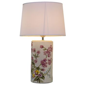 LAMPE DE TABLE EN CÉRAMIQUE FLORES+92227,1XE27,MAX.40W NON IN °28X47CM, BASE:°13,5X33CM ST39906 3