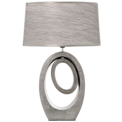 SILVER CERAMIC TABLE LAMP+57230-1XE27-MAX.40W _38X24X57CM BULB NOT INCLUDED ST57227
