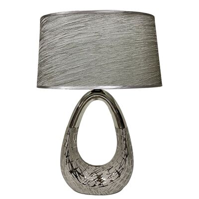 LAMPADA DA TAVOLO IN CERAMICA ARGENTO +57230 ST61169