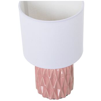 LAMPE DE TABLE EN CÉRAMIQUE ROSE, 1XE14, MAX.40W °17X30CM, SOCLE: °11X14,5CM ST39927 4