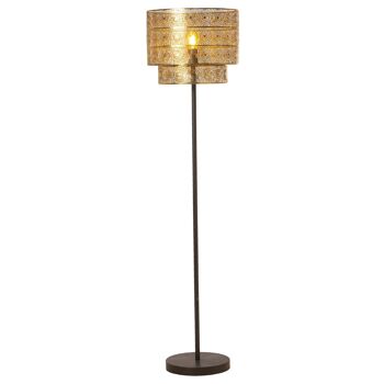 LAMPADAIRE EN MÉTAL DORÉ, 1XE27, MAX.60W, SOCLE:ø28CM °39X155CM, ÉCRAN:°39X31CM ST61314 2