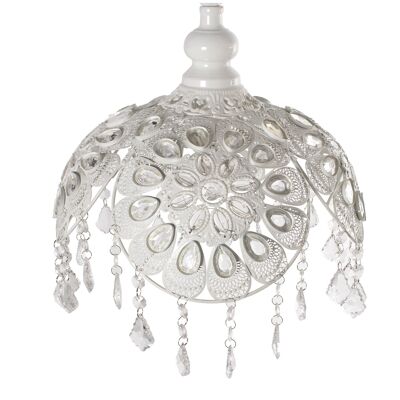 WHITE METAL/ACRYLIC CEILING LAMP, 1XE27, MAX.40W NO IN 31X34X30CM, CABLE:65CM ST61277