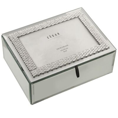 MIRROR JEWELRY BOX 15X20X8CM ST11608