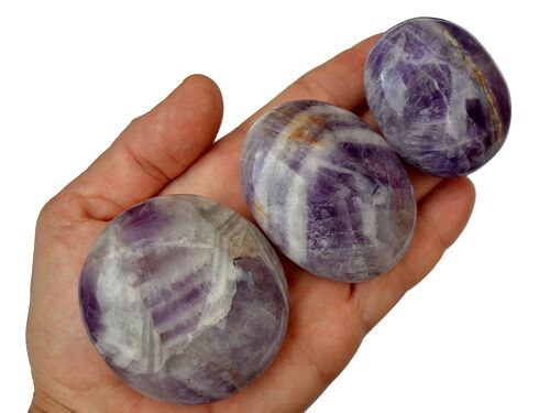 Purple Amethyst Palm Stone (40mm - 60mm)