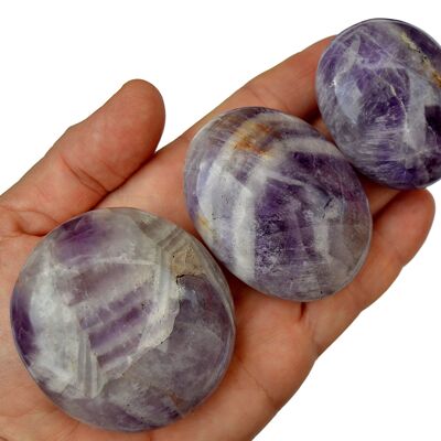 Purple Amethyst Palm Stone (40mm - 60mm)