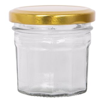 Pot de confiture en verre de 110 ml avec couvercle - Par Argon Tableware 8