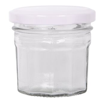 Pot de confiture en verre de 110 ml avec couvercle - Par Argon Tableware 15