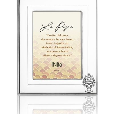 Photo Frame 10x15 cm Silver "Pigna" Line