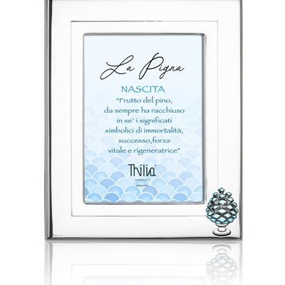 Photo Frame 13x18 cm Silver "Pigna" Line for Children