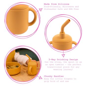 Gobelet en silicone pour bébé de 120 ml - Par Tiny Dining 9