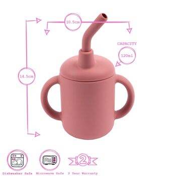 Gobelet en silicone pour bébé de 120 ml - Par Tiny Dining 15