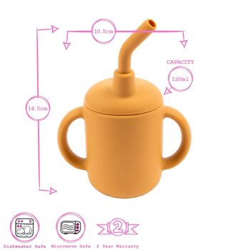 Gobelet en silicone pour bébé de 120 ml - Par Tiny Dining 20